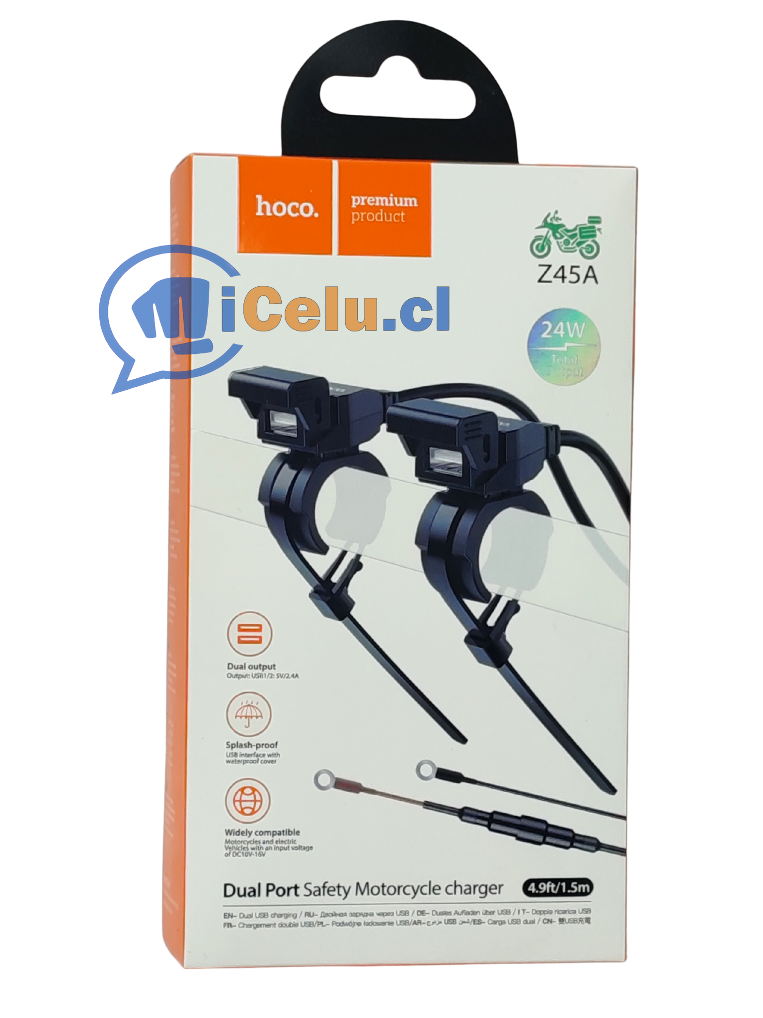 14 Cargador usb x2 para moto Z45A - Imagen 1